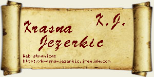 Krasna Jezerkić vizit kartica